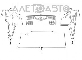 Підлога багажника Fiat 500 12-19