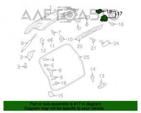 Замок двери багажника VW Tiguan 09-17