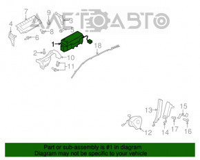 Подушка безпеки airbag пасажирська в торпеді VW Tiguan 09-17