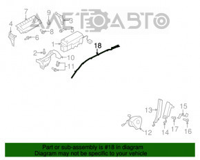 Подушка безопасности airbag боковая шторка левая VW Tiguan 09-17