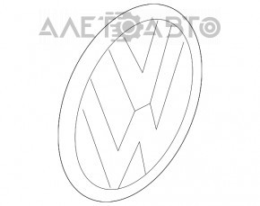 Емблема "VW" задня VW Tiguan 18- тріщина