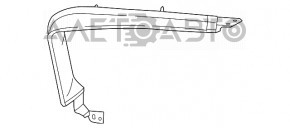 Обшивка дверей багажника прав Fiat 500L 14- сіра, подряпини