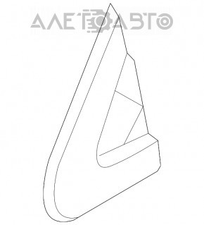 Заглушка треугольник крыла передняя правая Chrysler 200 15-17 хром
