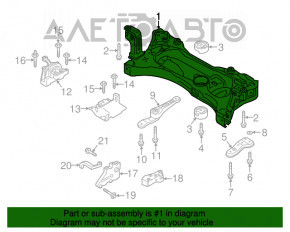 Підрамник передній VW Golf 15-