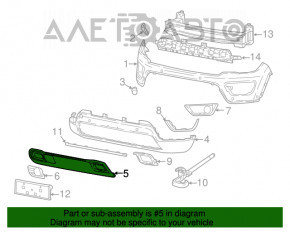 Кріплення решітки радіатора grill Jeep Compass 17-21