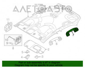 Ручка стелі права Fiat 500X 16-