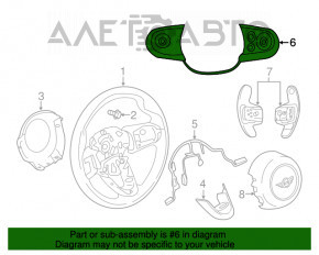 Кнопки управління на кермі Mini Cooper F56 3d 14-