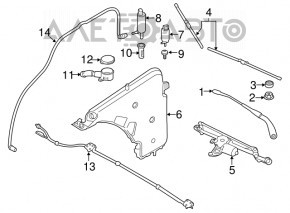 Поводок дворника левый BMW 3 F30 12-18