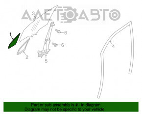 Стекло двери треугольник переднее правое Subaru Forester 14-18 SJ