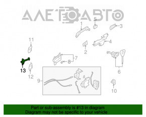 Ограничитель двери передней левой Subaru Forester 08-13 SH