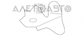 Кронштейн крыла передний правый Lexus RX350 RX450h 10-15