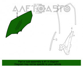 Скло дверей задньої правої Subaru Forester 14-18 SJ
