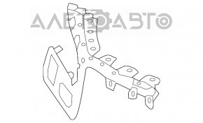 Кріплення рама переднього бампера права Infiniti JX35 QX60 16-рест, надламане кріплення