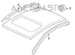 Дах метал Honda Civic 4d 06-09