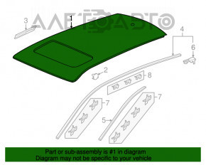 Дах метал Honda CRV 12-16 під люк