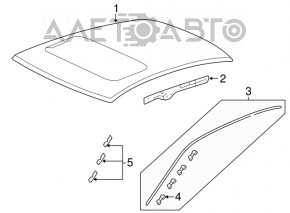 Дах метал Honda Accord 13-17 без люка