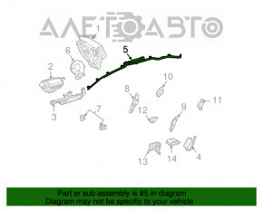 Подушка безопасности airbag боковая шторка правая Lexus RX300 RX330 RX350 RX400h 04-09