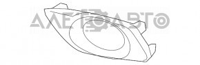 Заглушка ПТФ перед прав Nissan Versa 15-19 usa рест