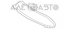 Обрамлення нижньої решітки переднього бампера Infiniti QX30 17- AWD