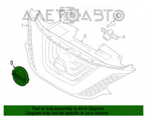 Емблема решітки радіатора Nissan Altima 13-18 новий OEM оригінал