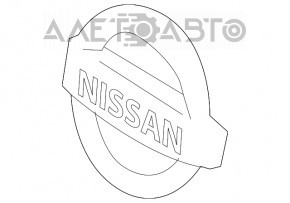 Эмблема решетки радиатора Nissan Pathfinder 17-19 рест новый OEM оригинал