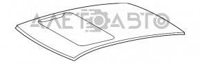Крыша металл Lexus ES300h ES350 13-18 под люк, отпилена, под люк