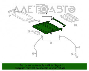 Люк в сборе Lexus RX300 RX330 RX350 RX400h 04-09