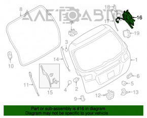 Механизм мотор двери багажника Subaru Outback 15-19