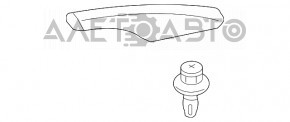 Заглушка рейлингов задняя правая Lexus RX300 RX330 RX350 RX400h 04-09 новый OEM оригинал