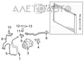 Компрессор кондиционера BMW X5 E70 07-13 4.8