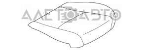 Сидіння водія Subaru XV Crosstrek 13-17 з airbag, хутро, підігрів, шкіра чорне