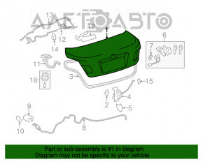 Кришка багажника Toyota Camry v40