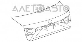 Крышка багажника Lexus ES300h ES350 13-18 под спойлер, вмятины, тычка
