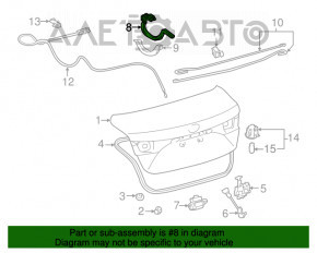 Петля крышки багажника левая Toyota Avalon 13-18