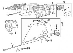 Обшивка арки ліва Toyota Rav4 13-18