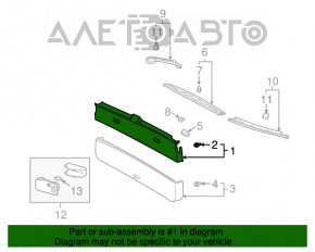 Обшивка двери багажника пластик верх Lexus RX300 RX330 RX350 RX400h 04-09 серая