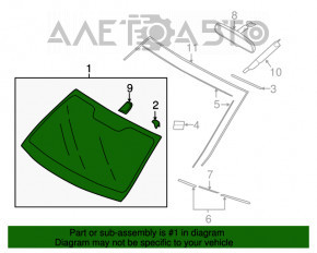 Лобове скло Subaru Outback 15-19