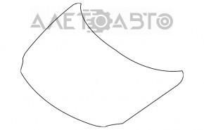 Капот голий Nissan Maxima A36 16- білий QAB