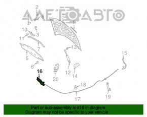 Замок капота Infiniti FX35 FX45 03-08