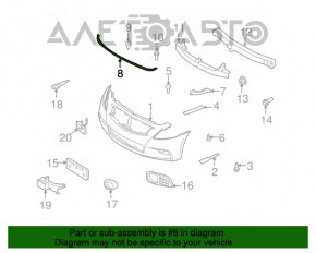 Уплотнитель капота Infiniti G25 G35 G37 4d 07-14