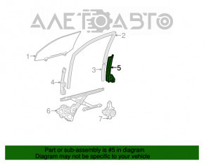 Напрямна скла дверей перед лев задня Toyota Avalon 05-12