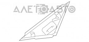 Трикутник заглушка дверей передньої правої Toyota Camry v70 18- новий OEM оригінал