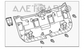 Обшивка двери багажника нижняя Lexus CT200h 11-17 затерта