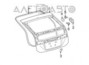 Уплотнитель двери багажника Toyota Prius 30 10-15