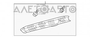 Обшивка дверей багажника верхня Toyota Sienna 11-20 беж