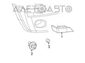 Поворотник лівий Jeep Patriot 11-17