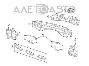 Задняя панель Jeep Grand Cherokee WK2 11-21 2 части