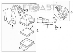 Корпус повітряного фільтра Dodge Journey 11-3.6