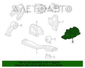 Подушка двигуна права Dodge Journey 11- 3.6