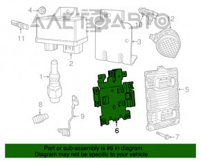 Кронштейн блока ECU компьютер двигателя Jeep Grand Cherokee WK2 14-15 3.6